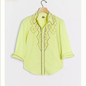 Anthropologie rhinestones Top